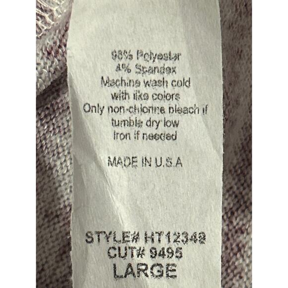 Hopely Boutique Top Maroon & Tan Snowflake Pattern Size Large Oversized NWOT - Picture 6 of 6